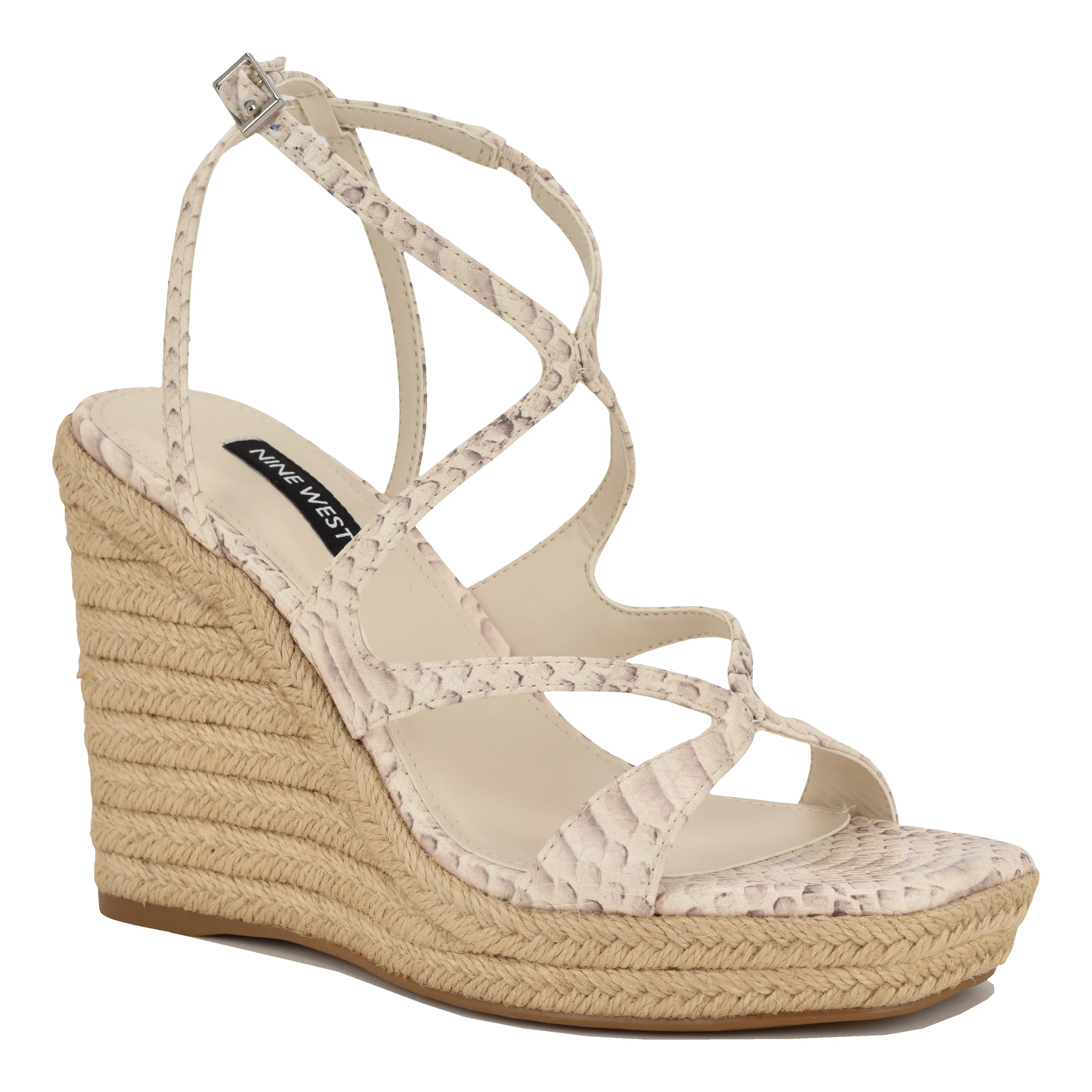 NINE WEST ADRIANE3 NATURAL MULTI/SNK PU XK/SNL681 - Image 2