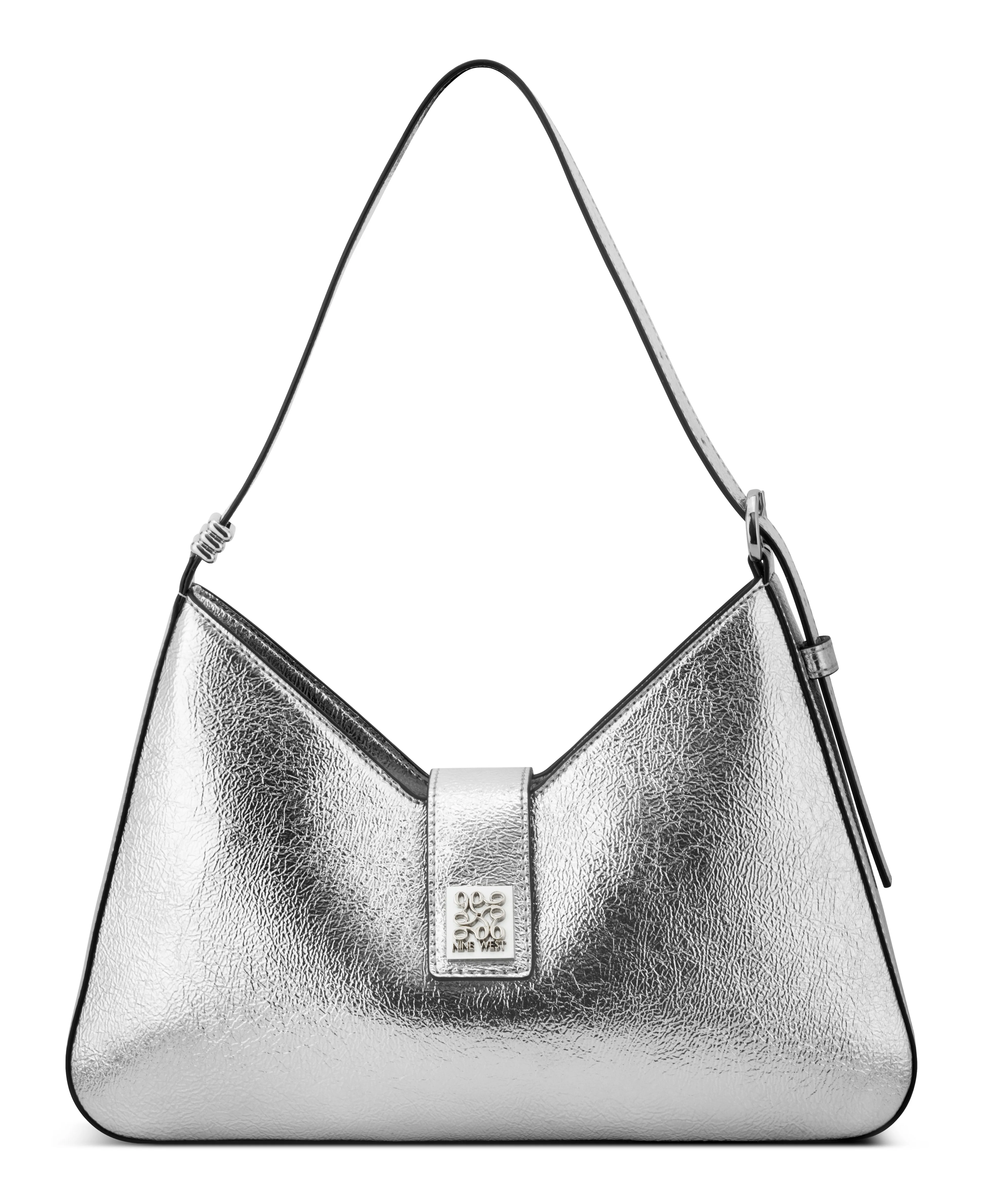 NINE WEST HANDBAGS KALLIN SHOULDER BAG SILVER
