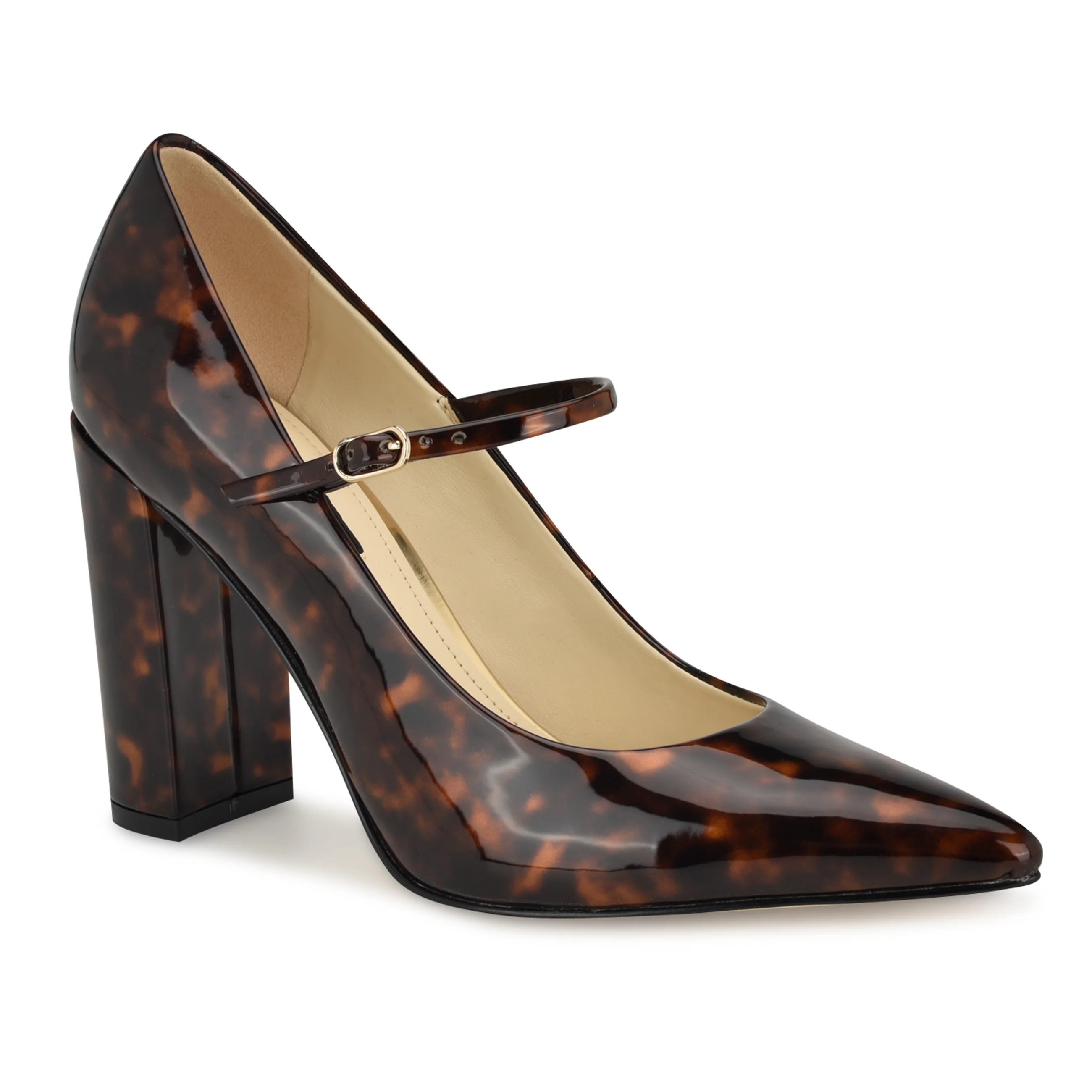 NINE WEST CARLIEN3 BROWN MULTI3/TORTOISE PATENT - Image 2