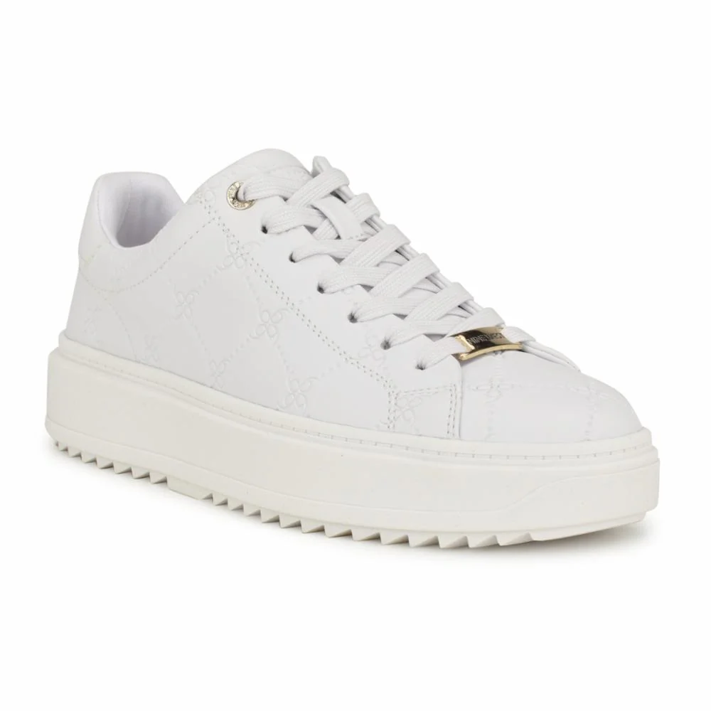 Nine West DELEN3 WHITE/WHT/9S LOGO EMB NAPPA PU - Image 2