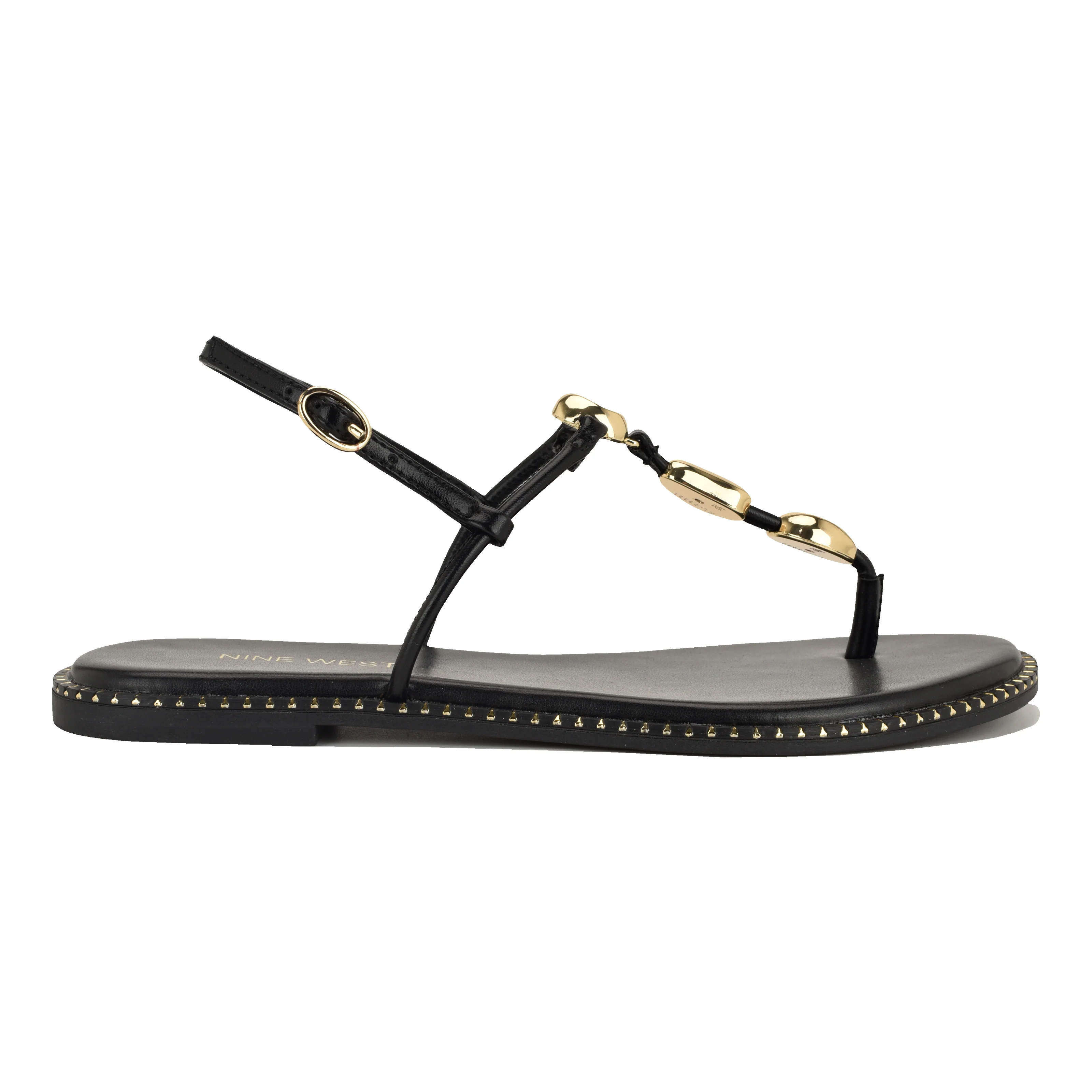 NINE WEST DERIKA3 BLACK/SHINY SUPER NAPPA PU