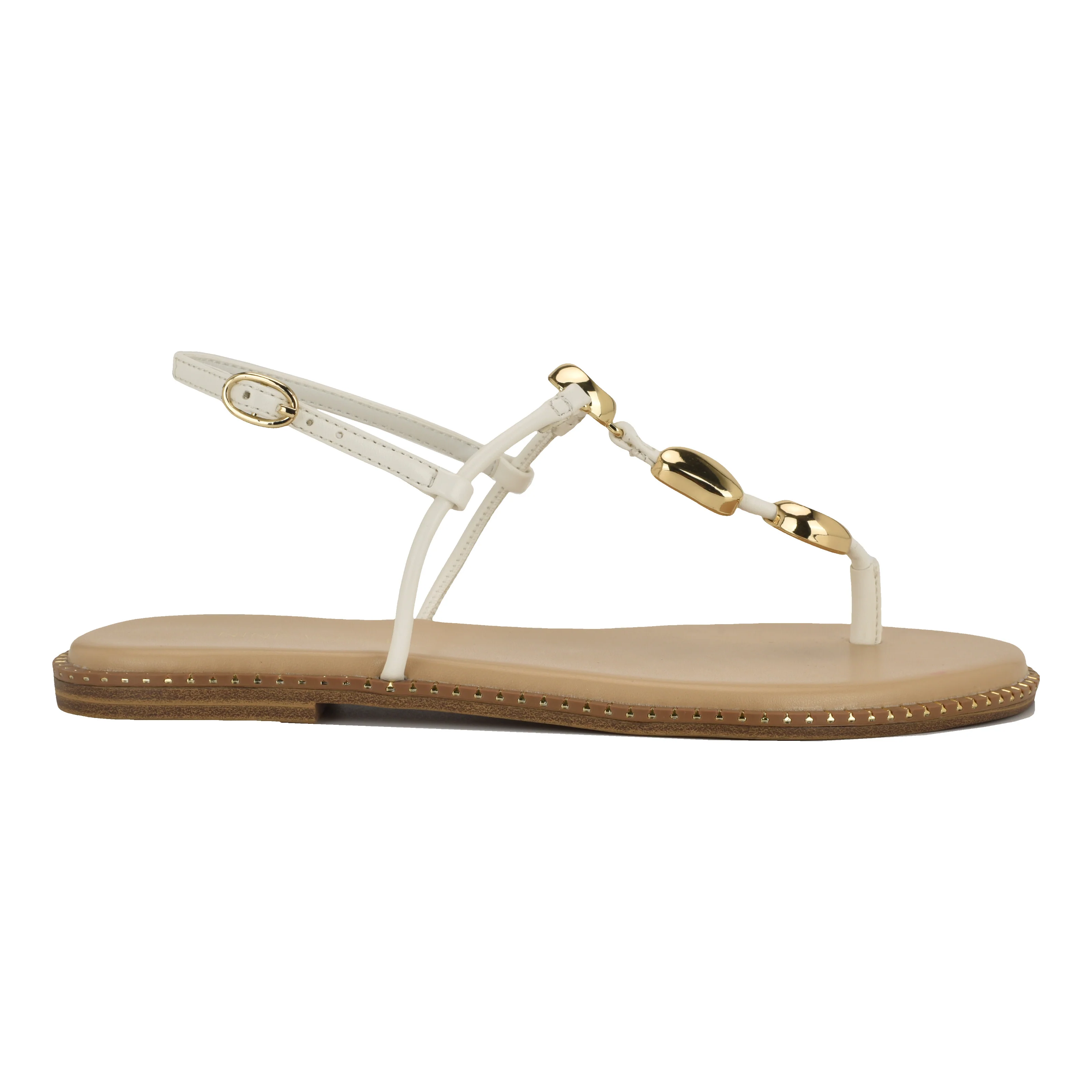 NINE WEST DERIKA3 WHITE/SHINY SUPER NAPPA PU