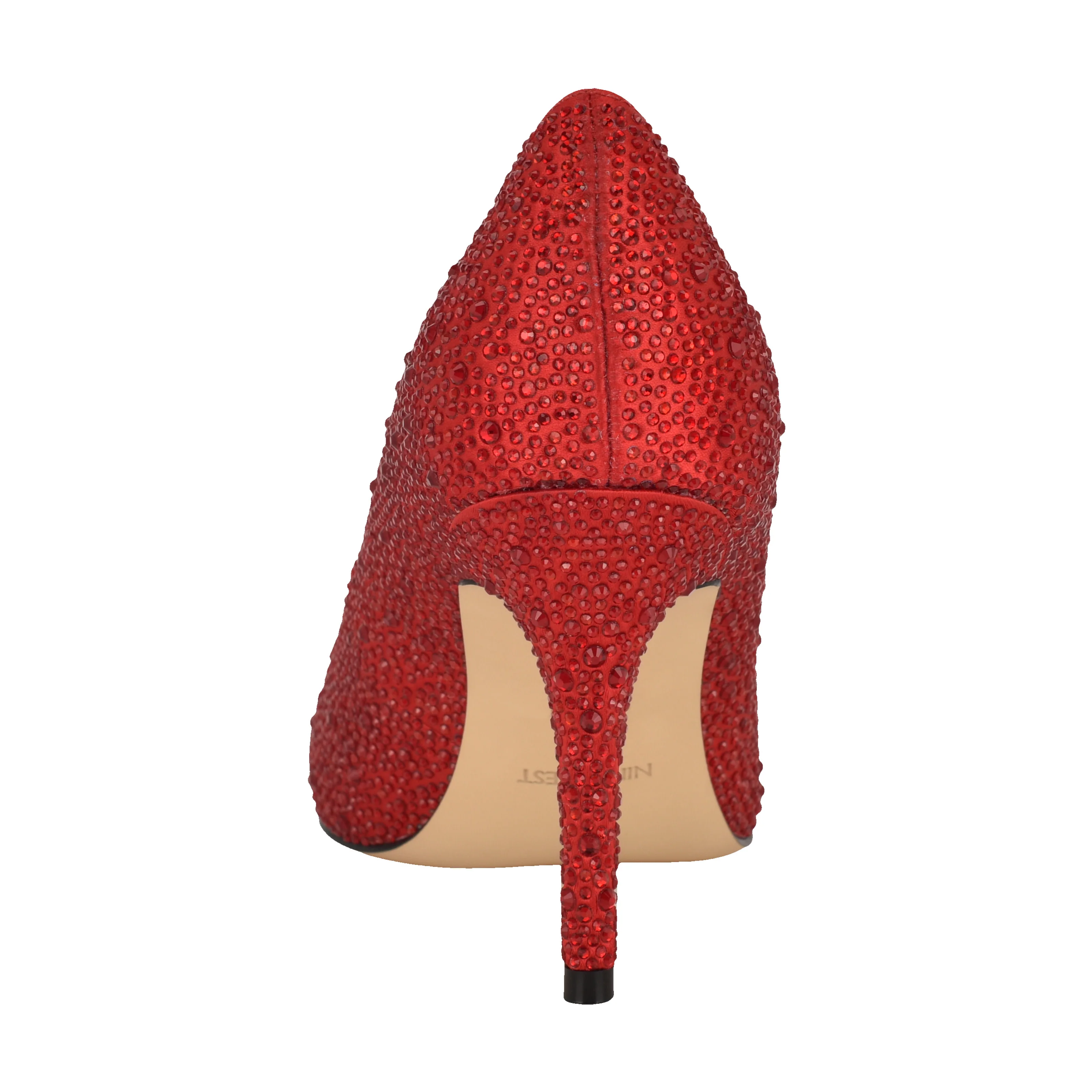 NINE WEST GLAMORH2 HIGH RISK RED18 1763TCX/CRYSTAL SATIN - Image 3