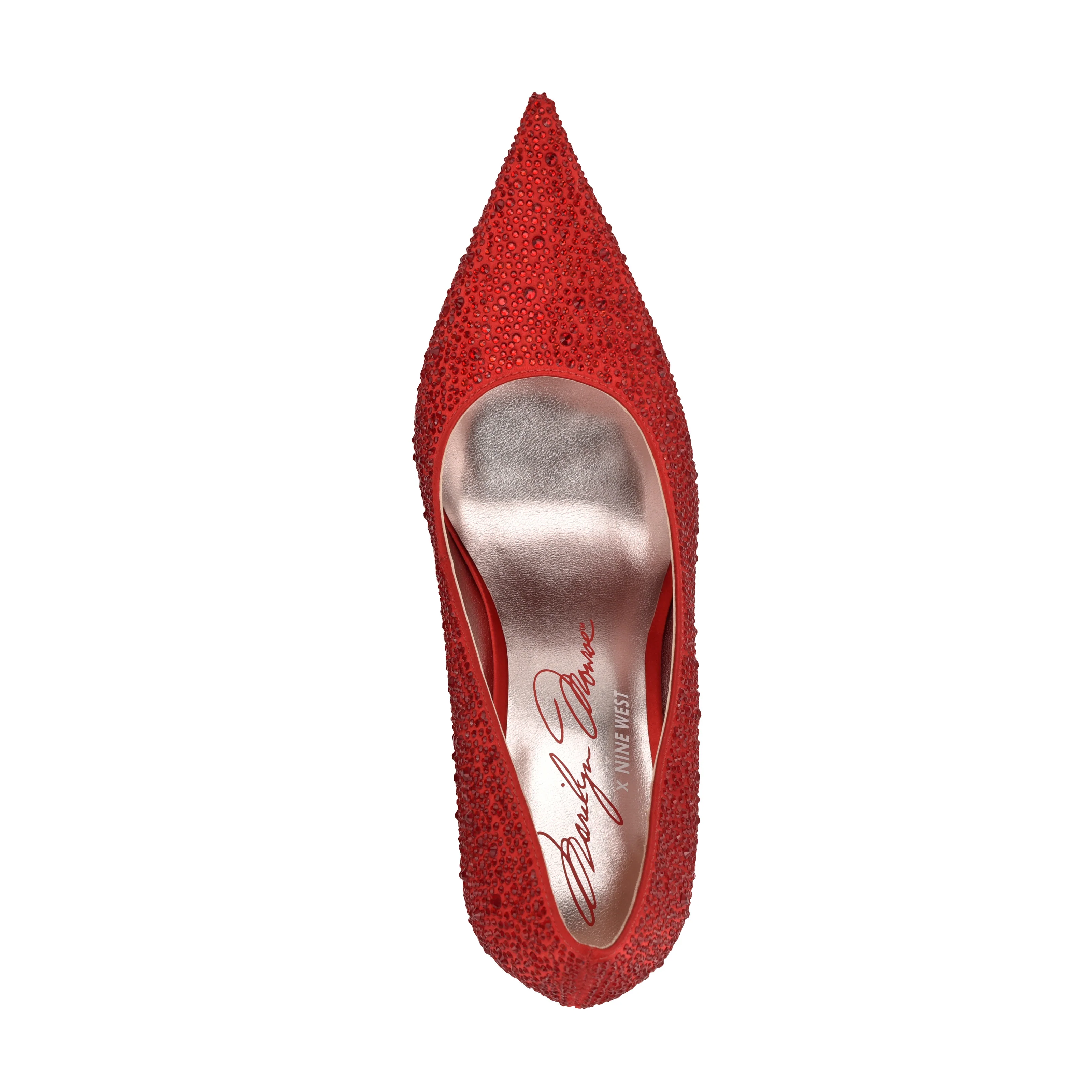 NINE WEST GLAMORH2 HIGH RISK RED18 1763TCX/CRYSTAL SATIN - Image 4