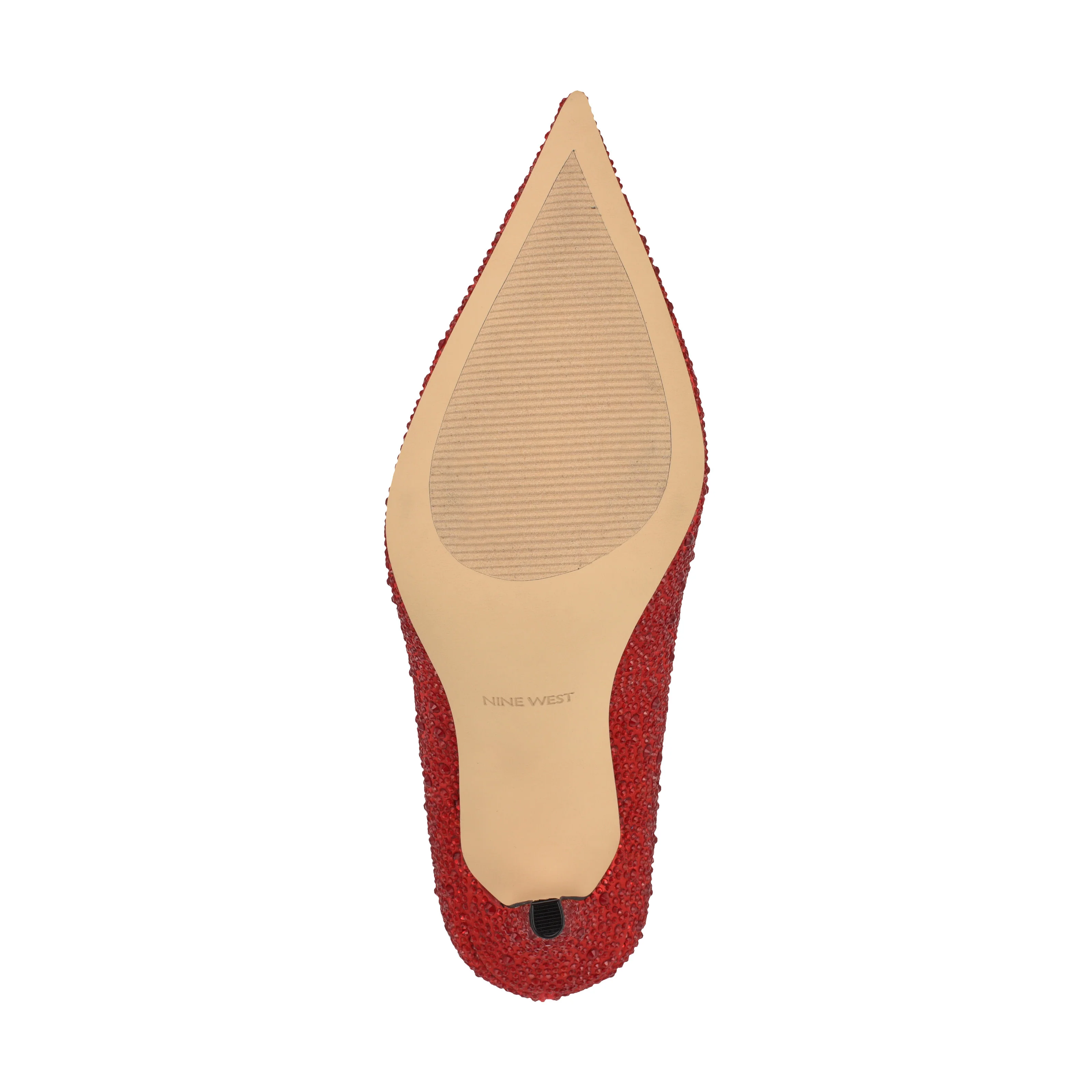 NINE WEST GLAMORH2 HIGH RISK RED18 1763TCX/CRYSTAL SATIN - Image 5
