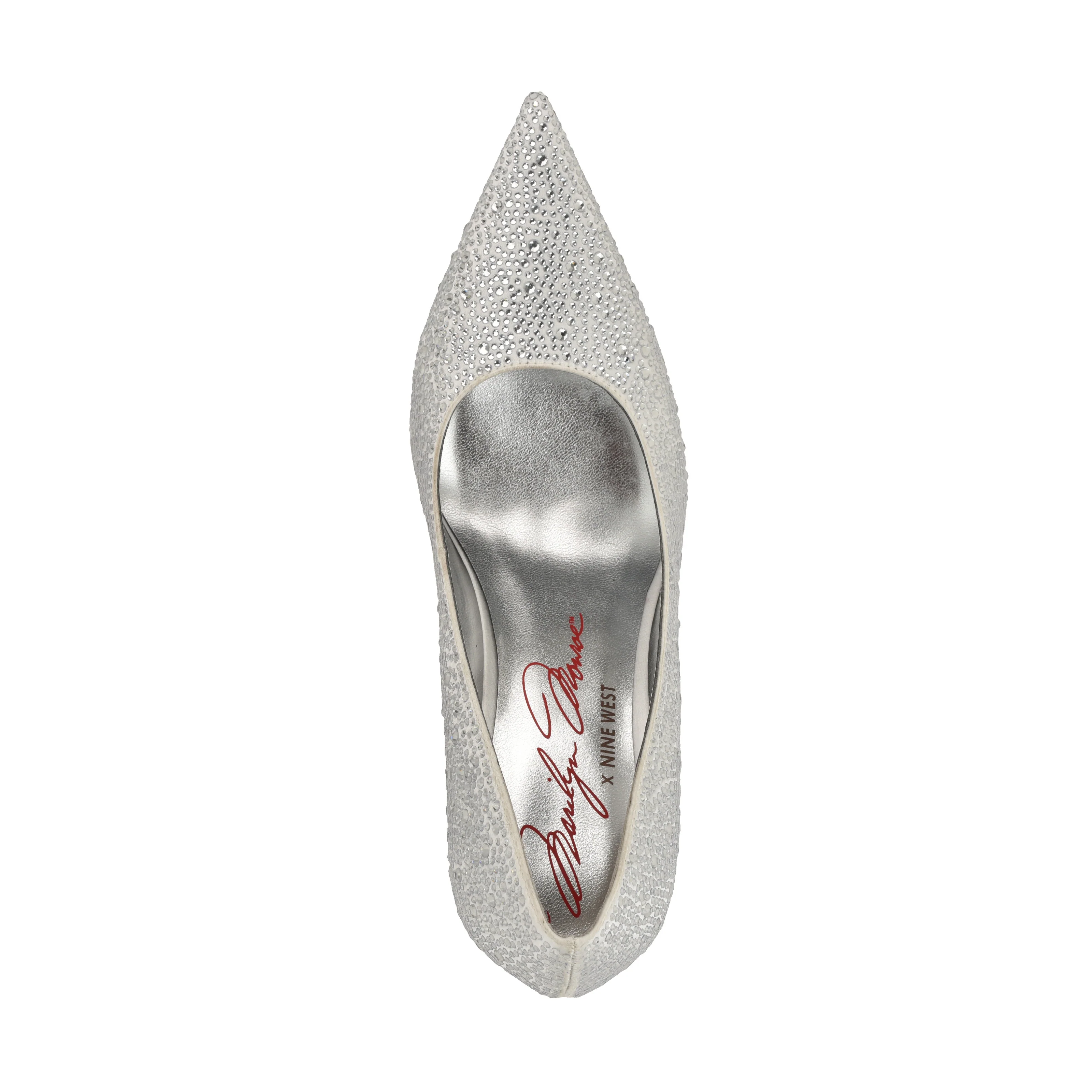 NINE WEST GLAMORH2 WHITE684/CRYSTAL SATIN - Image 4