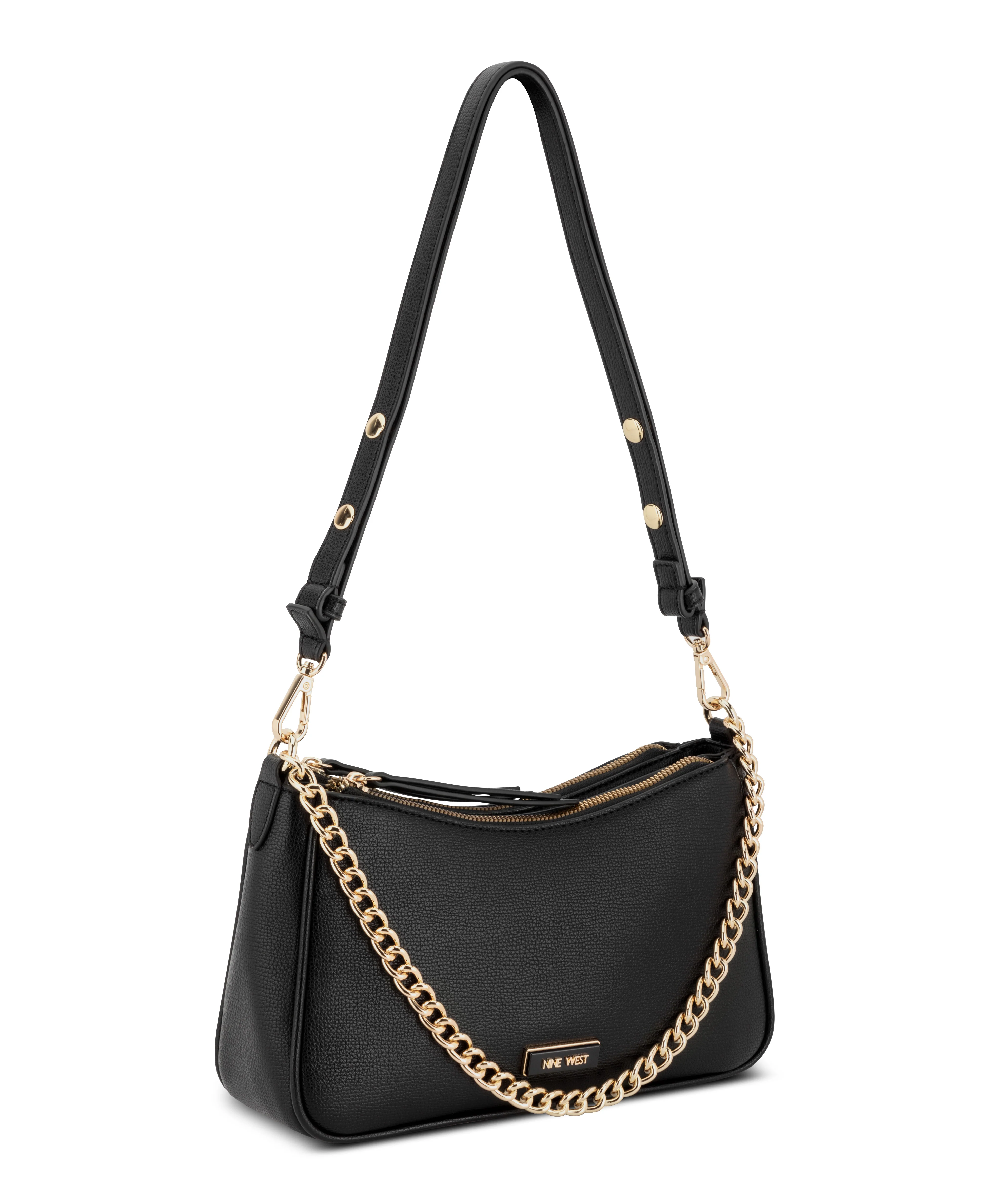 NINE WEST HANDBAGS DENZIELLE CONVERTIBLE SHOULDER BLACK - Image 2