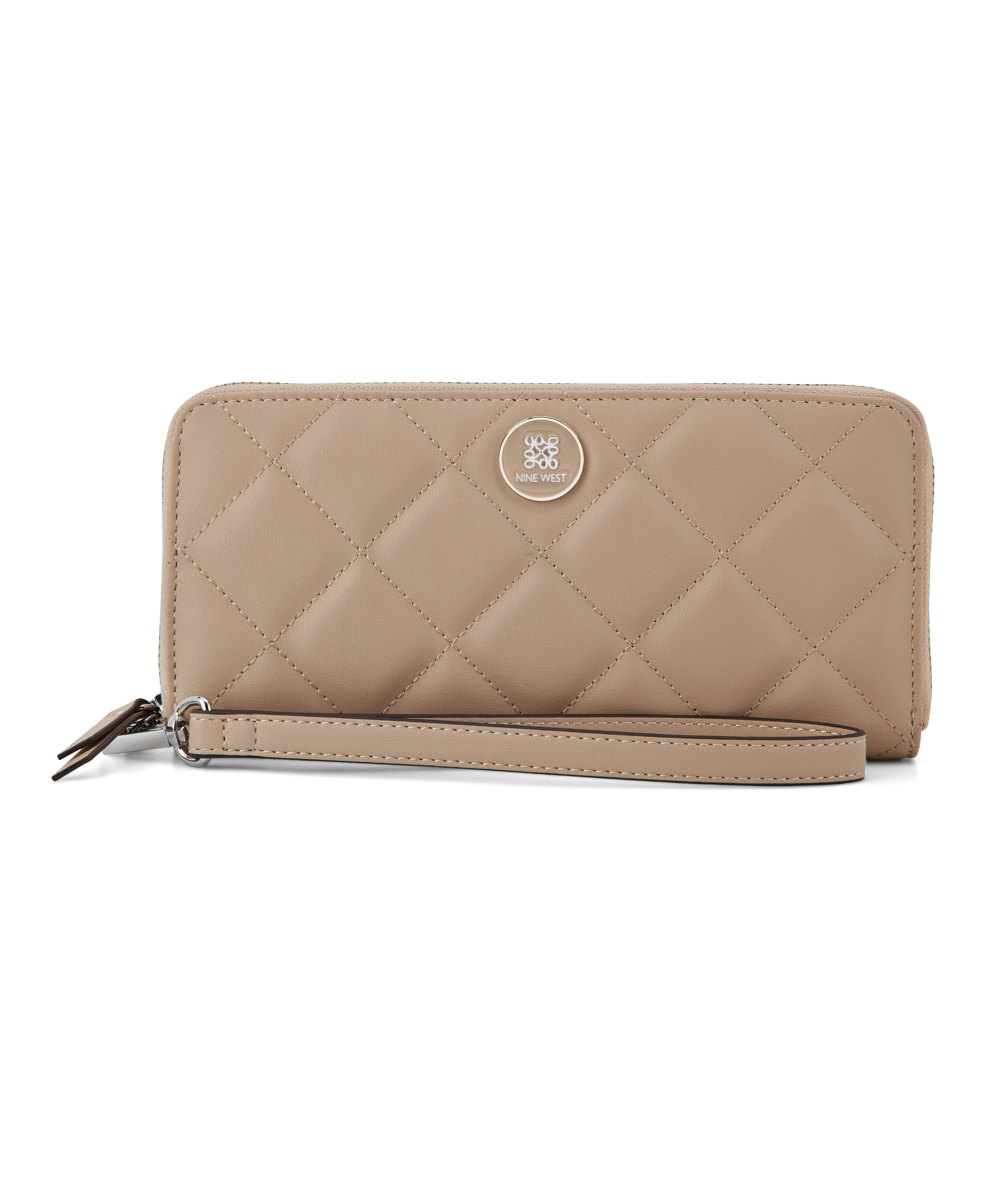 Nine West Handbags HALEEMA SLG ZIP ARND WRSLT WLT OAT