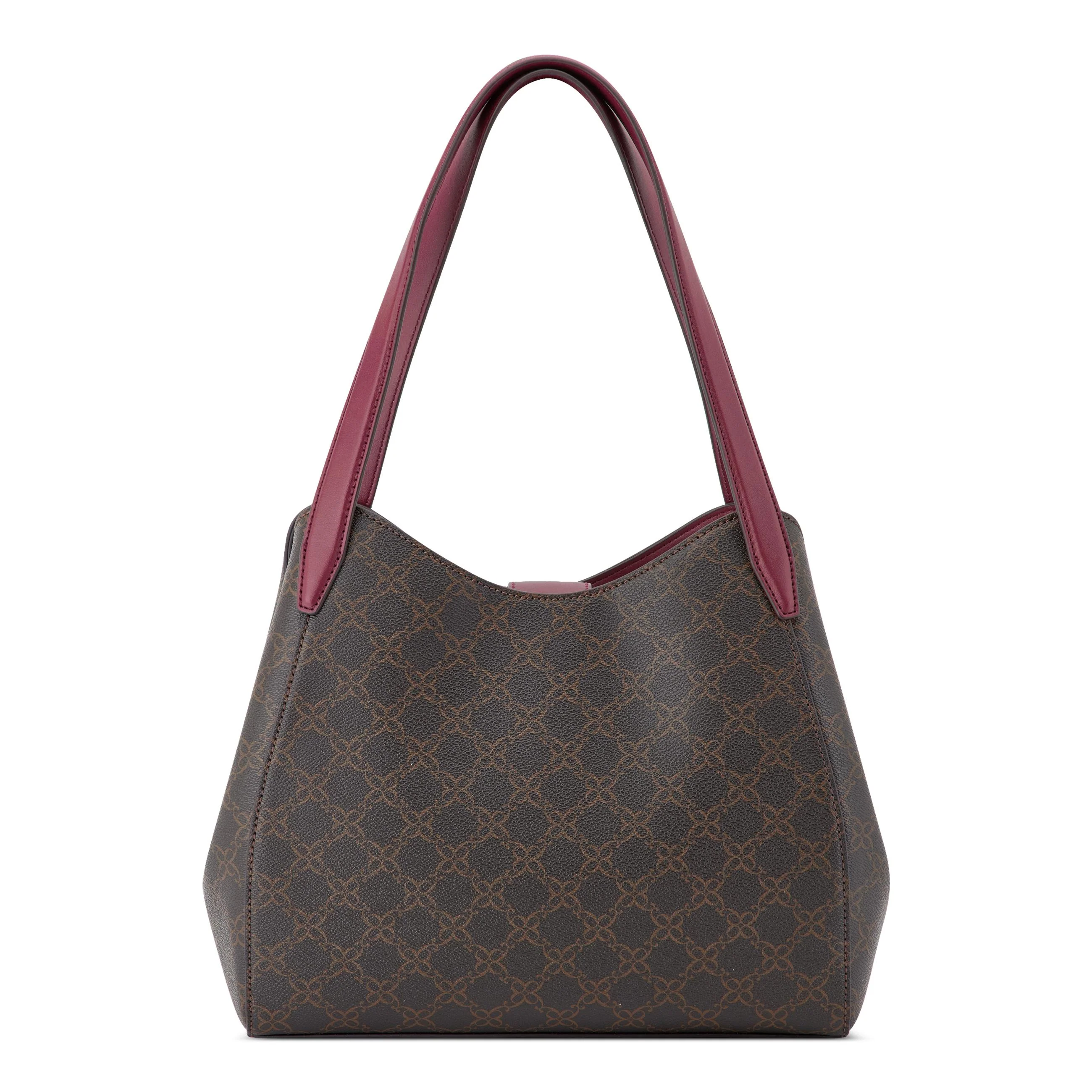 Nine West Handbags KITT 3 COMP CARRYALL BROWN/BOYSENBERRY - Image 2