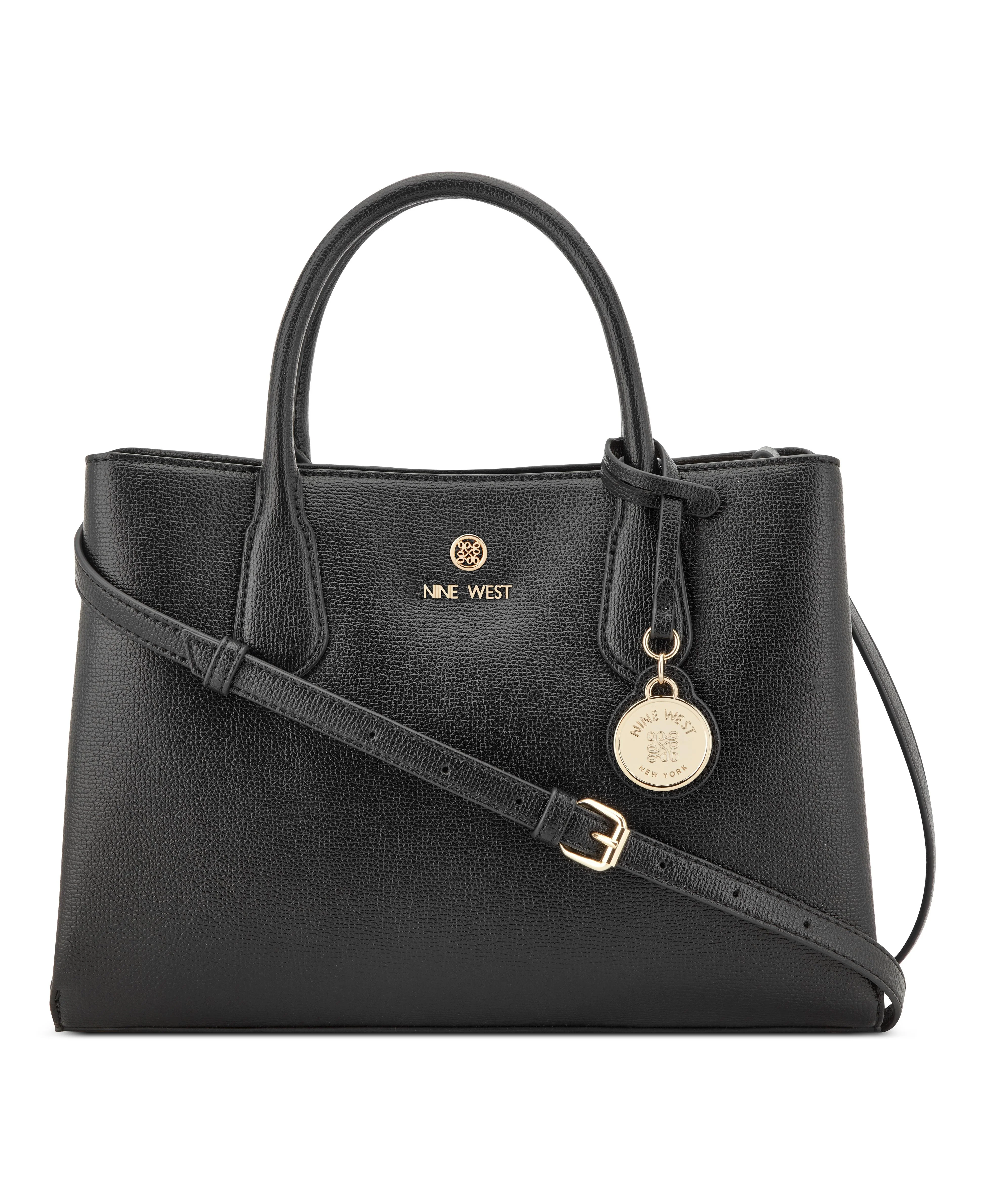 Nine West Handbags KYRIE 3 COMP SATCHEL BLACK