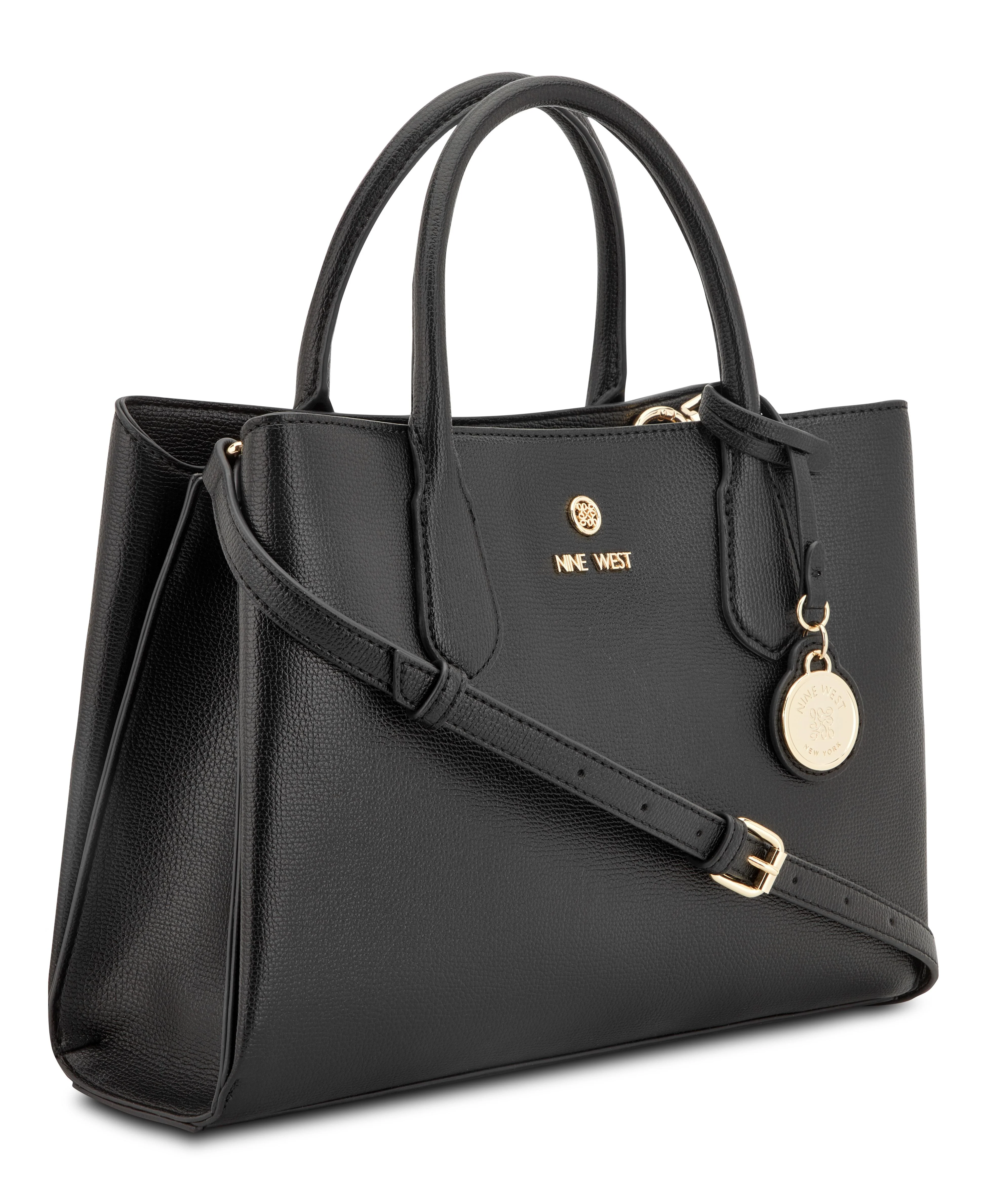 Nine West Handbags KYRIE 3 COMP SATCHEL BLACK - Image 2