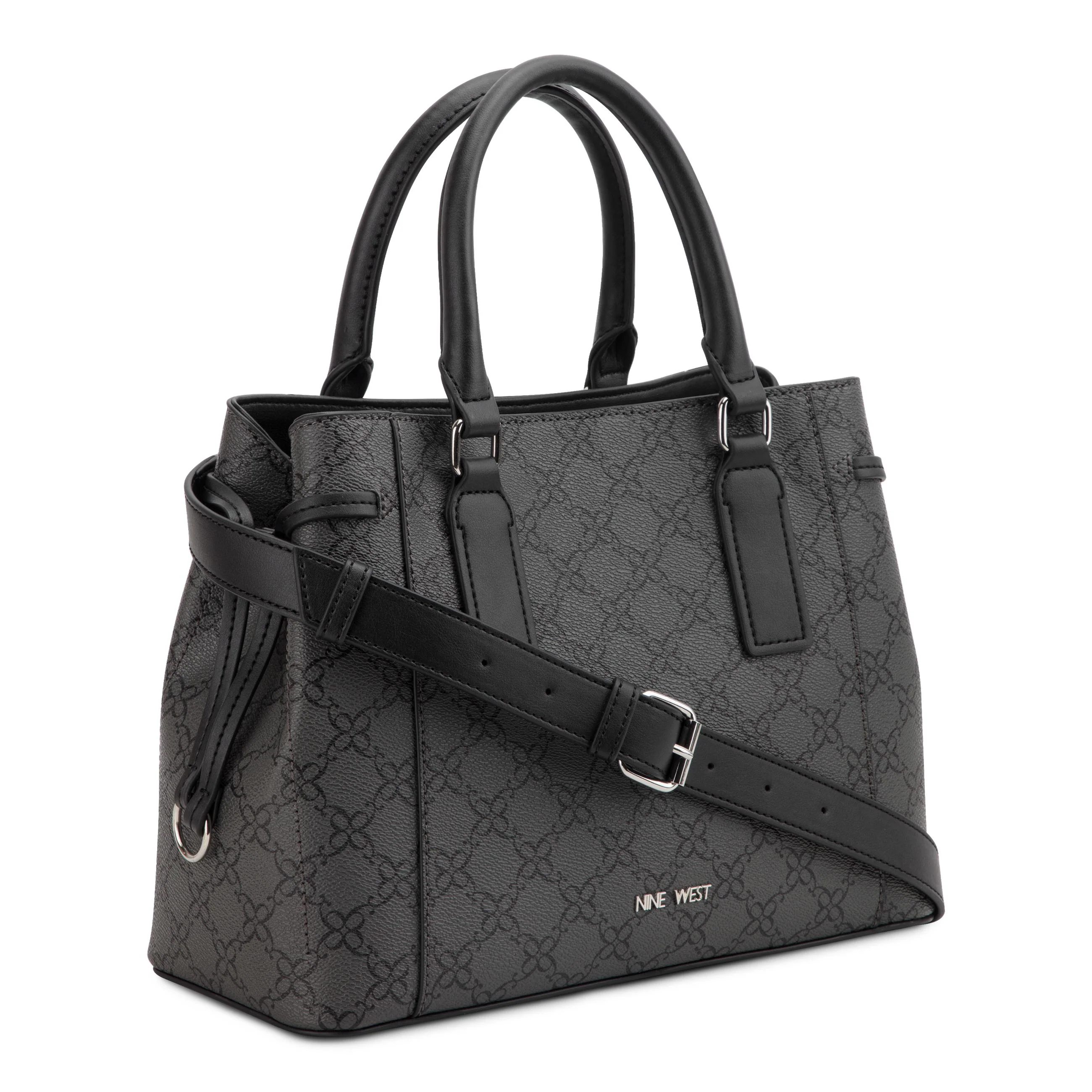 Nine West Handbags RADLEIGH SATCHEL JET BLACK LOGO - Image 2