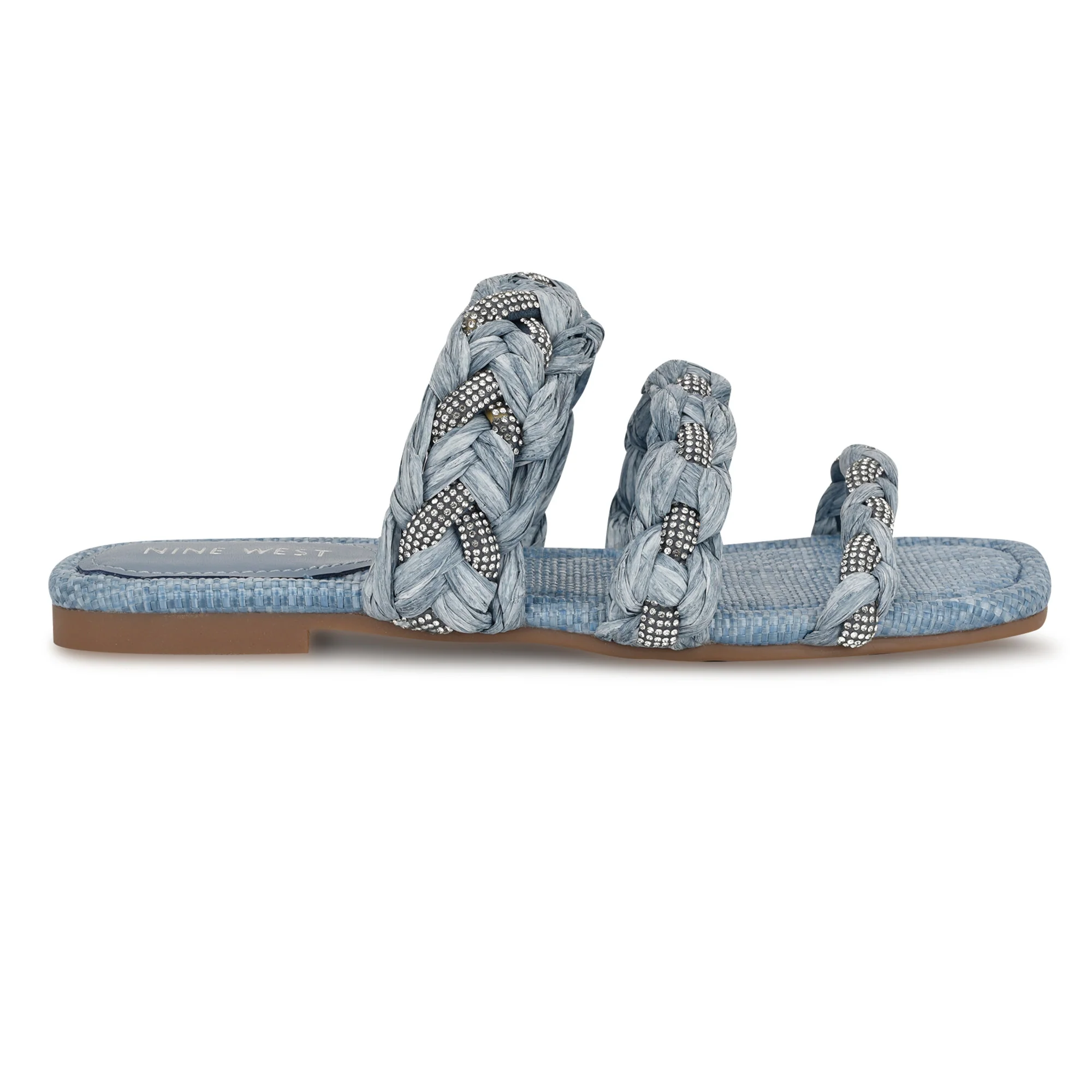Nine West QAZZ3 BLUE89784+CRYSTAL/RAFFIA WITH