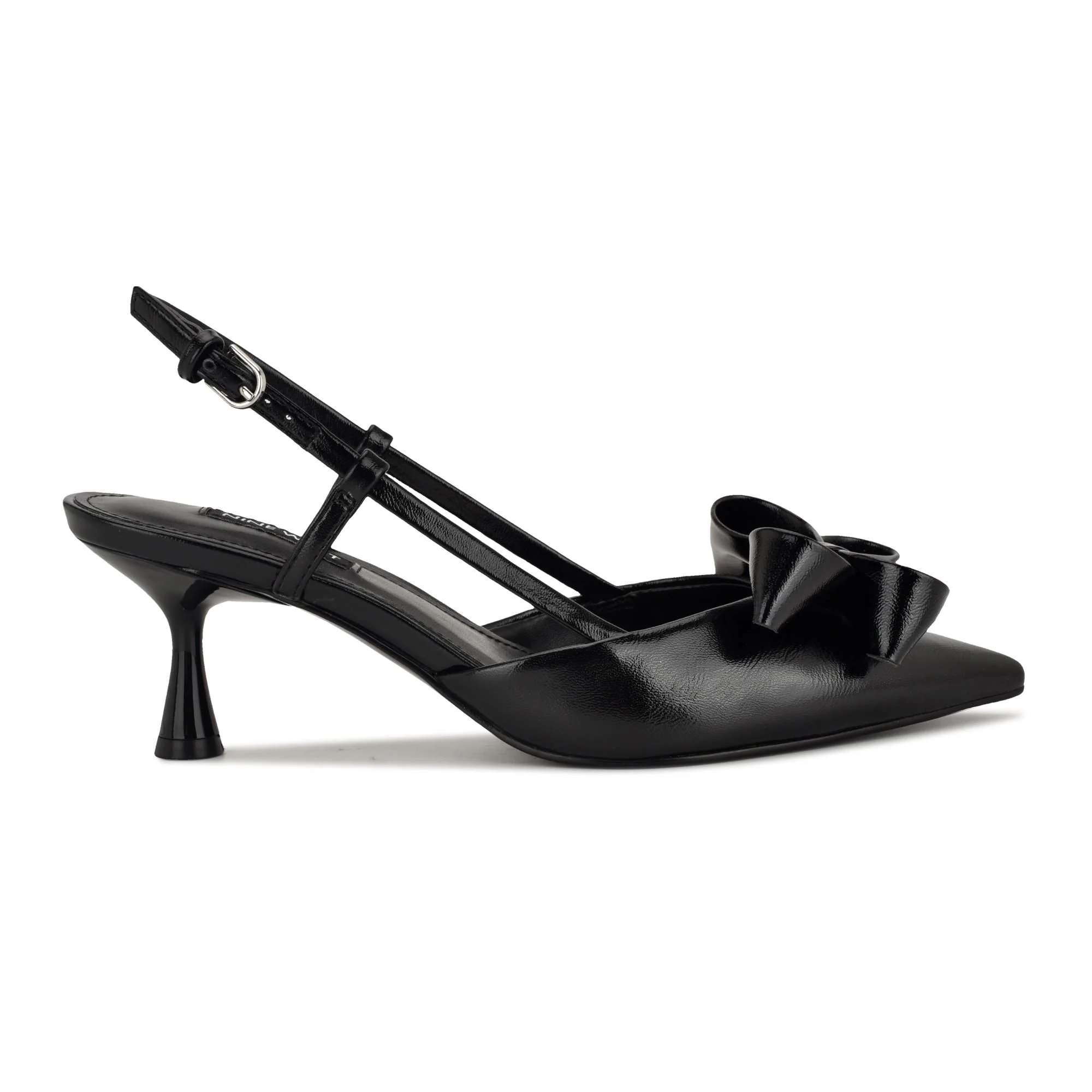 Nine West RASKA3 BLACK/MINI CRINKLE PATENT PU